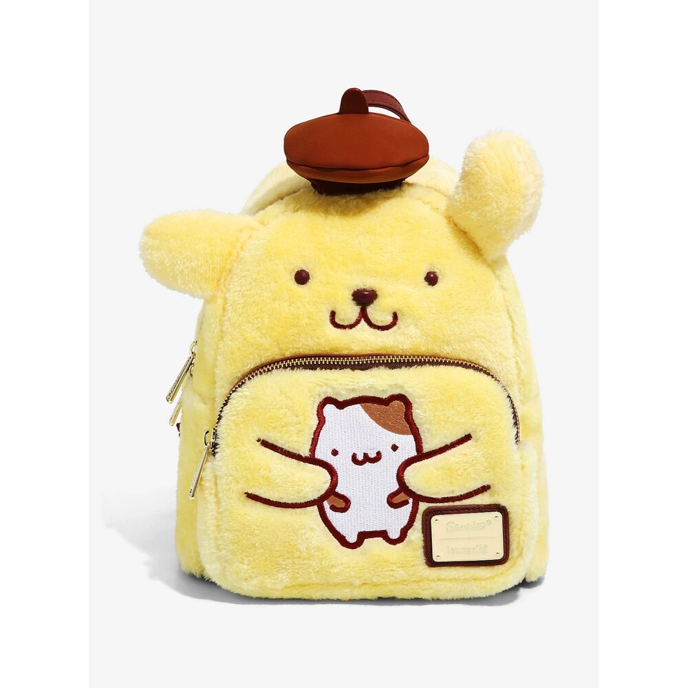 Loungefly Sanrio Hello Kitty & Friends Pompompurin fur Cosplay Mini Backpack NWT